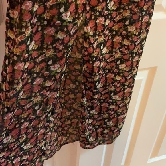 Express‎ Black Floral Maxi Dress Small - Picture 5 of 8